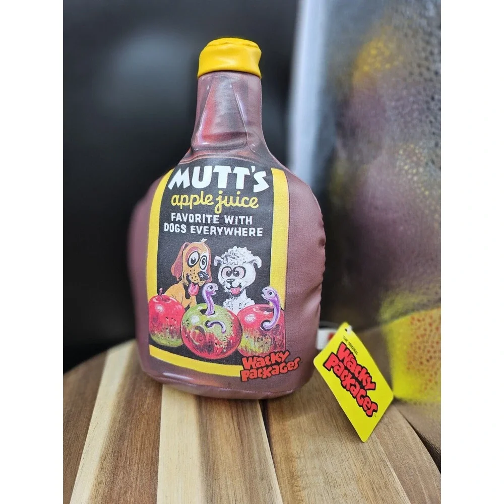 2006 Wacky Packages Topps Mutt's Apple Juice‎ Plush New With Tag